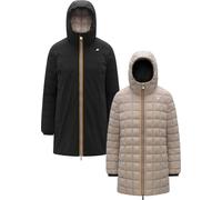 K-Way - Parka reversibile in Primaloft® - Sophie St Thermo Double Black Pure Beige Cashmere per Donne - Taglia XL