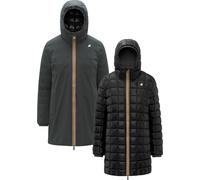K-Way - Parka reversibile in Primaloft® - Sophie St Thermo Double Green Blackish Black Pure per Donne - Taglia XL - Nero
