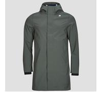 K-Way - Parka lungo da uomo - Thomas Bonded Green Blackish Blue Dep per Uomo in Pelle - Taglia S - Verde