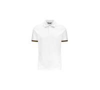 K-Way Polo a Maniche Corte Modello Vincent Pique dalla vestibilità Slim, Colore White M