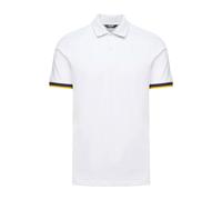 Polo Manica Corta Da Uomo Marchio K-way, Modello K7121IW, Realizzato In Sintetico. Bianco