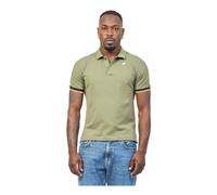 K-Way, ,Tops ,Uomo ,Verde ,2XL Polo in Cotone Stretch