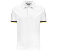 K-Way Polo a Maniche Corte Modello Vincent Pique dalla vestibilità Slim, Colore White L