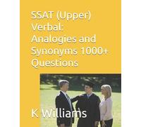 K Williams SSAT (Upper) Verbal (Tascabile)