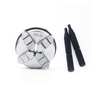 K01-50/63 Mandrino for tornio a mano a 3 griffe da 50 mm K02-50/63 4 griffe con asta for vite di montaggio Strumento autocentrante (Color : K02-50)