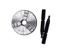 K01-63 Mandrino for tornio da 63 mm Mandrino a mano for la lavorazione del legno a 3 griffe con filettatura di montaggio Asta for vite Autocentrante Strumento for mandrino del tornio