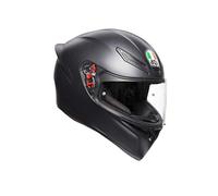 K1 Agv E2205 Solid Casco Moto Uomo, Nero Opaco, ML