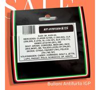 K125 BULLONI ANTIFURTO RUOTE 12x1,5x23 CONO PER SEAT INCA TOLEDO LEON(1P,1PN,5F)