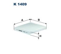 K1409 Filtro, Aria abitacolo Filtron