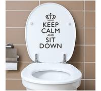 K153-05 keep calm - Adesivo decorativo per WC