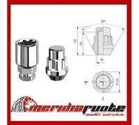 K163 KIT DADI ANTIFURTO RUOTE 14x1,5x26 CHIUSI PER LEXUS LS 460 S