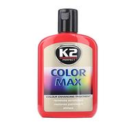 K2 Color Max Cera Colorata con Carnauba, ripristina la lucentezza dell'auto, Rosso 200ml