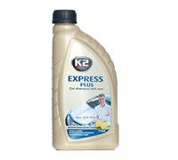 K2 Express Plus, 2 in 1, Shampoo per auto plus cera, Wash and wax 1000 ml | 1L