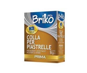 K2 Linea Briko Colla per Piastrelle Bianca in Polvere 1 kg 12 Pezzi