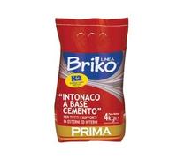K2 Linea Briko Intonaco Pronto Base Cemento Bianco in Polvere 4 kg 4 Pezzi