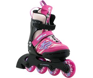 K2 Lumi Pro Inline Skates Bambini Principianti Regolabili Rosa S M L