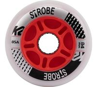 K2 Skate Unisex - Adulto Strobe 84 mm 2 Pack Light Inline Skate Wheels, Bianco