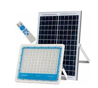 K2 STORE - Faro Led Esterno Con Pannello Solare Fotovoltaico 1000w Luce Bianca Fredda 6000k Bianco IP66 Impermeabile Pannello Solare Faro Con Sensore Crepuscolare Compreso Di Telecomando