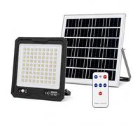 K2 STORE Faro Solare LED da Esterno 2000W con Pannello Solare e Sensore di Movimento, Telecomando Incluso, IP66 Impermeabile, Luce ad Alta Luminosità per Giardino, Garage, Cortile