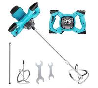 K2 STORE - Miscelatore Cemento 2600W 6 Marce con Frusta - Agitatore Elettrico Professionale per Malta, Vernice, Colla e Intonaco - Impugnatura Ergonomica Antiscivolo e Regolazione di Velocità