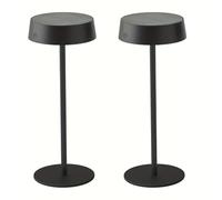 K2 STORE Set di 2 Lampada da Tavolo Solare Touch Senza Fili IP67 per Esterni e Interni, Ricarica Solare e USB-C, Lampada Portatile Impermeabile per Giardino, Terrazza, Scrivania