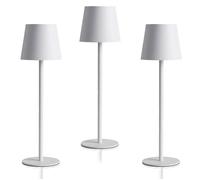 K2 STORE Set di 3 Lampada da Tavolo Bianco Touch Senza Fili Ricaricabili LED