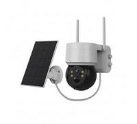 K2 STORE - Telecamera WiFi Esterno Solare PTZ 360° 2K HD Senza Fili Visione Notturna Colore Rilevamento Movimento Audio Bidirezionale App Smartphone IP66 Videosorveglianza Casa Wireless