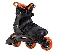K2 Trio LT 100 Inline Skate 2024 Black/Orange, 48