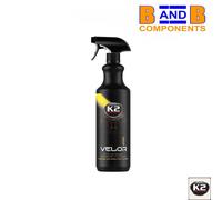 K2 VELLUTO RIVESTIMENTO TETTO AUTO TESSUTO SEDILE MOQUETTE DETERGENTE 1L...
