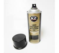 K2 Vernice Spray Nero Kunststoffstrucktur 400ml L345 per Paraurti