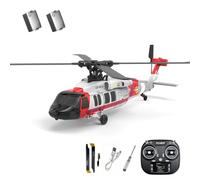 K200 Black Hawk RC elicottero, 6CH Brushless telecomando elicottero modello con mantenimento dell'altitudine, flusso ottico e volo invertito, simulazione giroscopio a 6 assi velivolo militare per