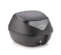Kappamoto Bauletto Monolock K29NT, 29 Litri Nero goffrato con catadiottri fumè