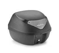 Kappamoto Bauletto Monolock K29NT, 29 Litri Nero goffrato con catadiottri fumè