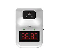 K3-Plus - Termometro a infrarossi a parete, termometro a infrarossi AI, rilevatore di temperatura senza contatto con display digitale per ufficio, hotel e luogo pulico