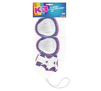 K3 - Protezioni per skateboard - Protezione pattini a rotelle - Arcobaleno - 3 pezzi - Ginocchio-gomito e palmo - Taglia S