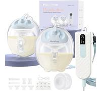 K3 Tiralatte a mani libere con motore mini pompa con clip per cintura, ultra leggero e a prova di perdite, pompa elettrica portatile indossabile per l'allattamento al seno, flangia a doppia tenuta con