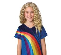 K3 verkleedaccessoire - pruik Julia - met glitter extensions en speld