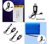 K32C 2Pack cavo di ricarica USB 4.8V per connettori SM2.0 2P per batteria NiCd NiMh