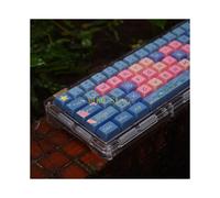 K32C Hechi Lotus Night Keycaps XDA Profile PBT Sublimation 126 tasti Set di keycap