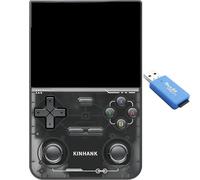 K36 - Console di gioco portatile - Console retrò portatile con oltre 9.000 giochi retrò, più di 30 emulatori, display IPS da 3,5 pollici, console di gioco retrò wireless (Nero)