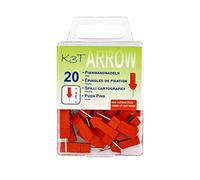 K3T 48315 - Spilli per punte, 20 pezzi, colore: Rosso
