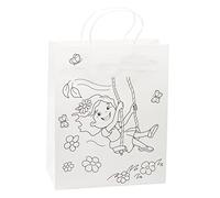 K3T 80313 - Set di 3 borse da colorare "altalena", dimensioni: 26 x 13,5 x 32 cm