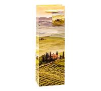 K3T Sacchetti regalo TOSKANA per bottiglie di vino e spumante, confezione da 3 pezzi, dimensioni: bottiglia (altezza x larghezza x profondità) 36 x 12 x 8 cm, art. n. 82280-1