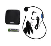 K400 Portable Voice Amplifier with Line Microphone Speaker FM Radio M