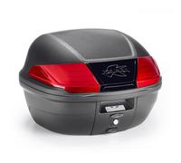 K400N2 - Bauletto Moto Kappa Monolock catadiottro rosso 40lt