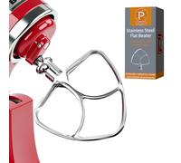 K45SS - Frusta piatta in acciaio inox per mixer Kitchen Aid con testa inclinabile da 4,5-5 litri