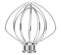 K45WW Attacco for Frusta A Filo, Compatibile Con KitchenAid, Robot Da Cucina Con Testa Inclinabile Frusta A 6 Fili Frusta for Uova In Acciaio Inossidabile Frusta Pesante