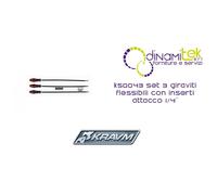 K50043 SET 3 GIRAVITI FLESSIBILI CON INSERTI KRAVM ATTACCO 1/4"