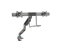 Kensington K58272WW SmartFit - Supporto per doppio monitor, braccio regolabile con molla a gas, supporto ergonomico per computer PC, impugnatura, supporta monitor da 19" a 32" (fino a 9 kg), VESA