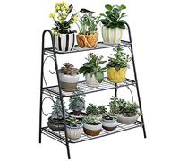 K5C7S3W9D6 Scaffale per Piante 3 Strati di Ferro Vaso Fiori Stand scaffale for Piante succulente cremagliera Balcone Semplice Giardino Interno scaffali Scarpe Libro Decorazioni for la casa per Patio